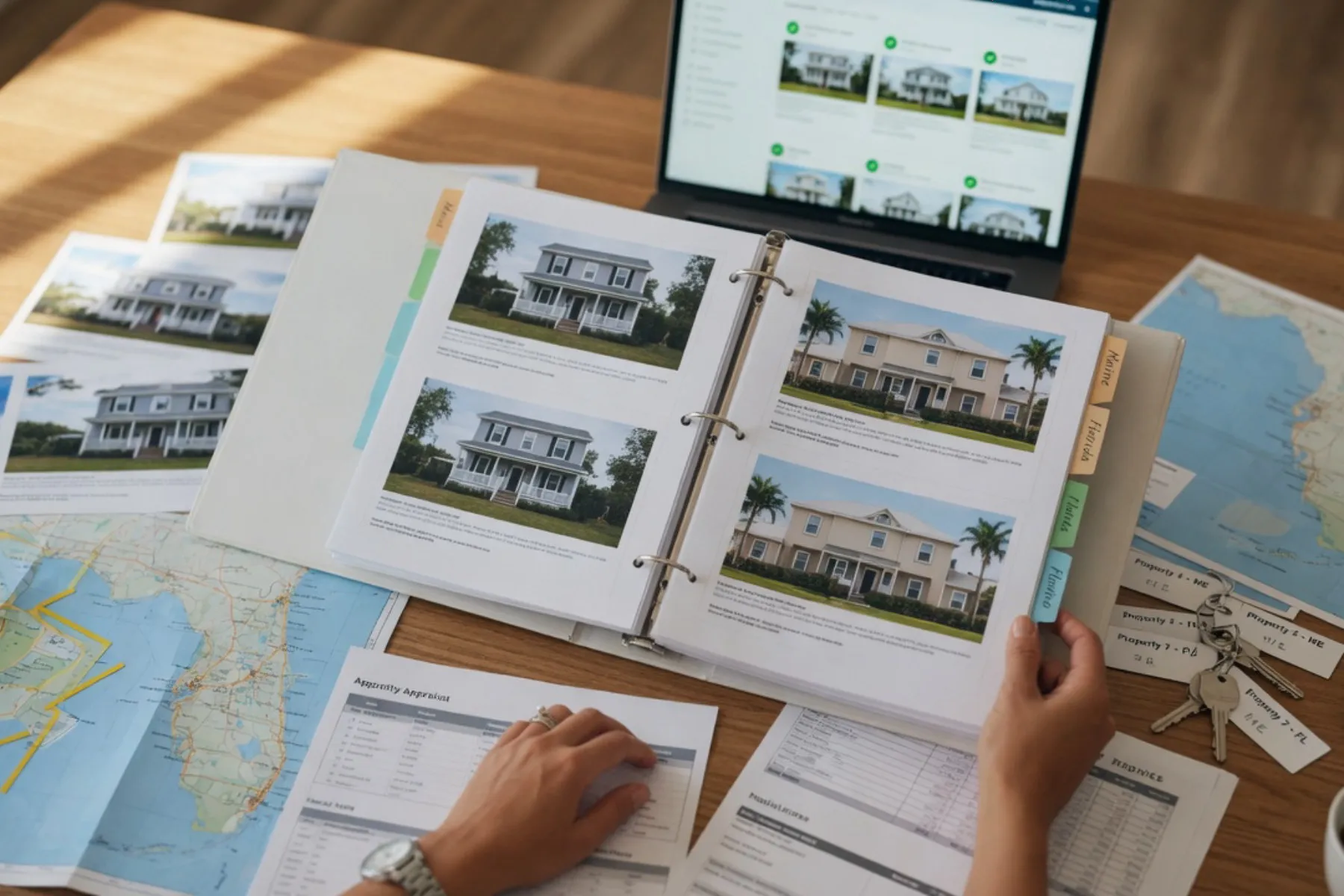 Row of investment properties for using a HELOC to buy the next rental
