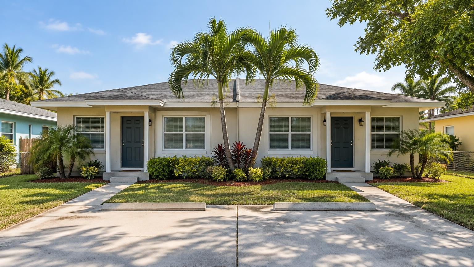 Residential rental property in a Florida neighborhood