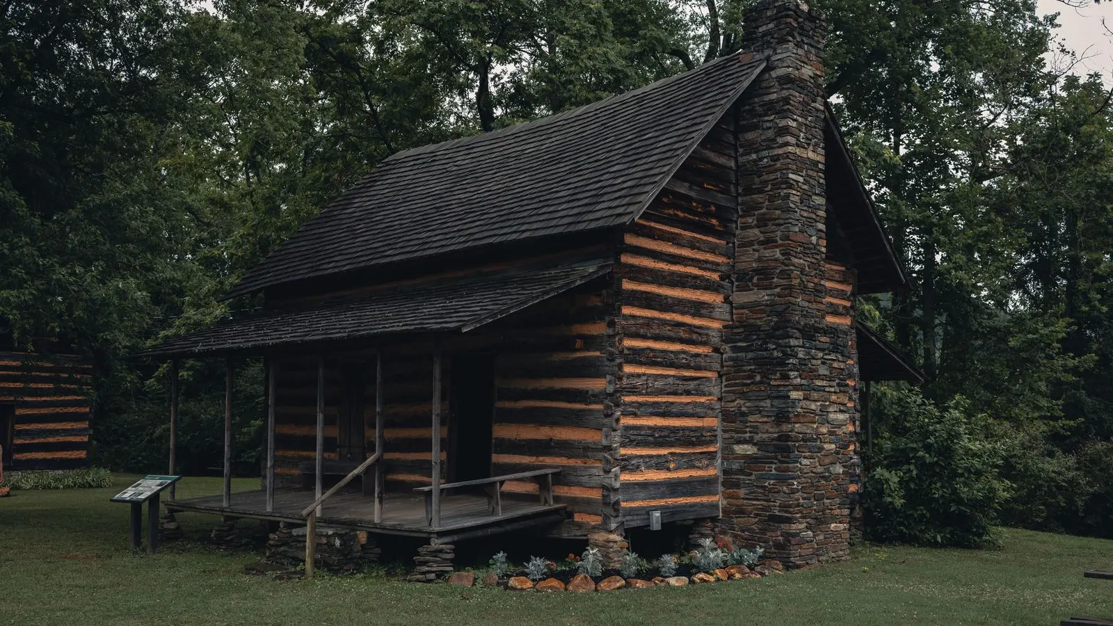 Historic log cabin in Gatlinburg, Tennessee